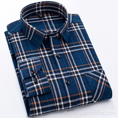 Custom Stand-up Collar Flannel Shirt 2020 Fashion 100% cotton flannel shirt Manufactory